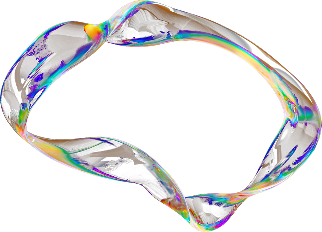 Transparent Liquid Blob Frame